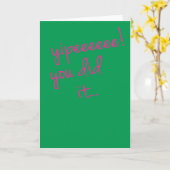 やったー！カード カード (黄色い花)