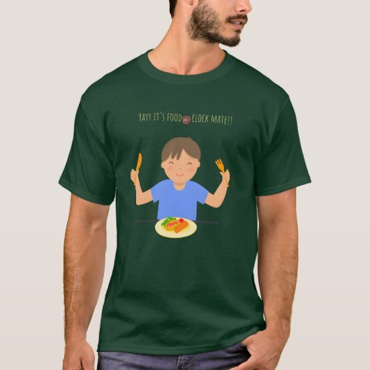 やったー!フードタイムだね、友達! Tシャツ (正面)
