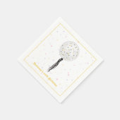 やった今日だ!誕生日パーティーバルーン スタンダードカクテルナプキン (角)