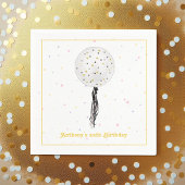 やった今日だ!誕生日パーティーバルーン スタンダードカクテルナプキン