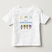 やった幼稚園!かわいい男女兼用子 トドラーTシャツ (正面)