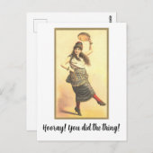 「やった!あなたはそれをした!」おめでとう ポストカード (正面/裏面)