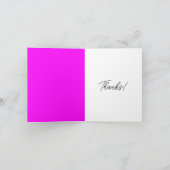 やった！ネオン感謝していドット サンキューカード (内部)