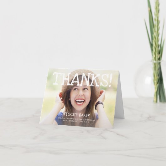 やった！卒業サンキューカード サンキューカード (正面)