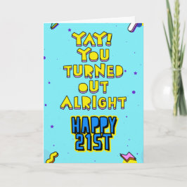 やった!君は無事に判明した。誕生日おめでとう カード