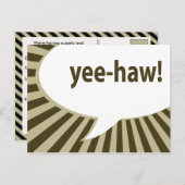 やった！:漫画音声バブル ポストカード (正面/裏面)