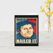 やった Protestant Reformation Day マルティン・ルター カード (黄色い花)