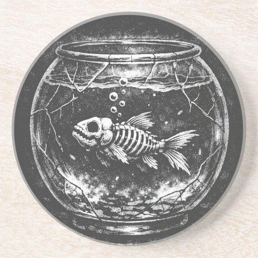 "やっているよ" - BurnsInHellによる金魚 コースター (正面)