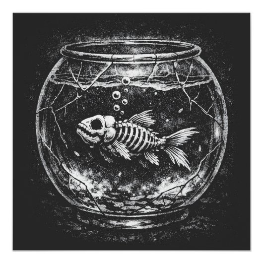 "やっているよ" - BurnsInHellによる金魚 ポスター (正面)