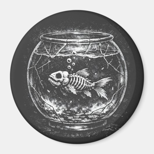 "やっているよ" - BurnsInHellによる金魚 マグネット (正面)