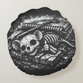 "やっているよ" - BurnsInHellによる金魚 ラウンドクッション (裏面)