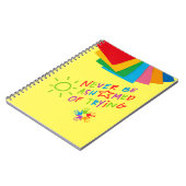 「やってみたことを決して恥じないやる気を起こさせる」 ノートブック (左側)