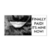 やっとゴム印が支払われた セルフインキングスタンプ (デザイン)