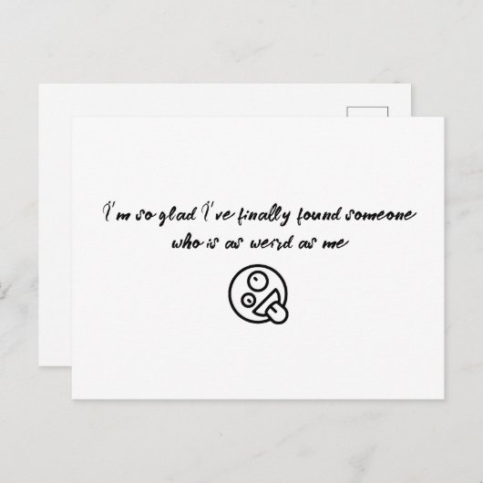 やっとバレンタインPを見つけてよかった ポストカード (正面/裏面)