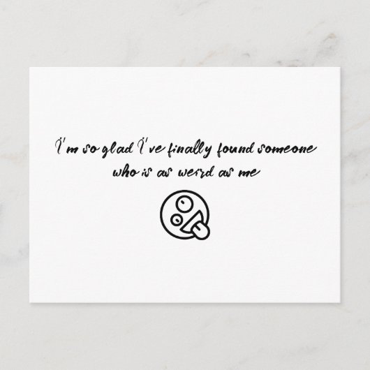 やっとバレンタインPを見つけてよかった ポストカード (正面)