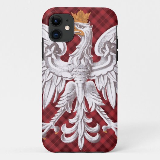 やっとポーランドの白いワシの格子縞のiPhone 5の穹窖 Case-Mate iPhoneケース (裏面)