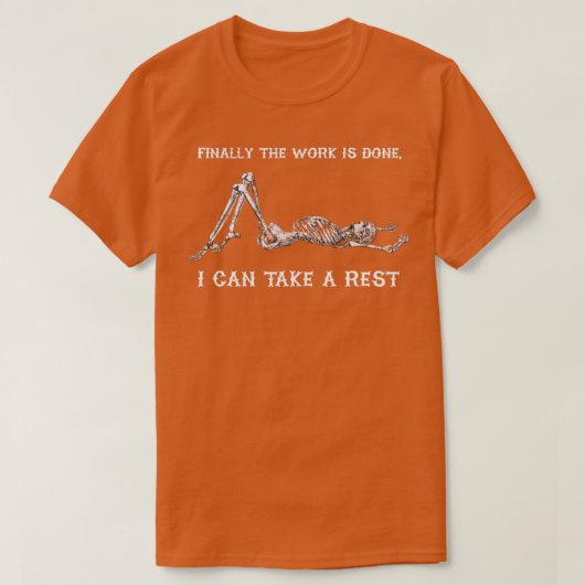 やっと休める Tシャツ (デザイン正面)