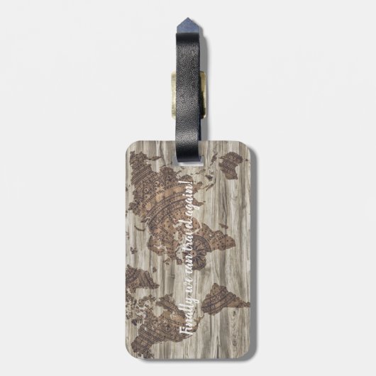 やっと再び旅行できる | ラゲッジタグ (裏面縦)