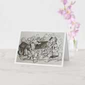 「やっと小型化した」カード 箔グリーティングカード (蘭)