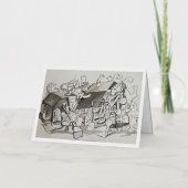 「やっと小型化した」カード 箔グリーティングカード (正面)