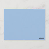 やっと待てる男の赤ちゃん招待状 ポストカード (裏面)