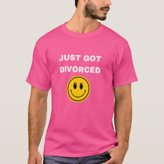 やっと得離婚しおもしろいた Tシャツ