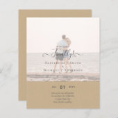 やっと着いた婚約したぞ!の結婚発表写真 (正面/裏面)