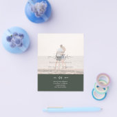 やっと着いた婚約したぞ！の結婚発表写真 チラシ (シングル)