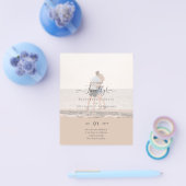 やっと着いた婚約したぞ！の結婚発表写真 チラシ (シングル)