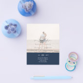 やっと着いた婚約したぞ！の結婚発表写真 チラシ (シングル)