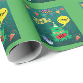 やっと私の誕生日2月29日のカエル紙吹雪 ラッピングペーパー (ロールコーナー)