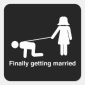 やっと結婚する スクエアシール (正面)
