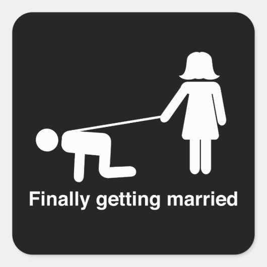 やっと結婚する スクエアシール (正面)