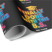 やっとB.Sで終わった。卒業ユーモアのある。 ラッピングペーパー (ロールコーナー)