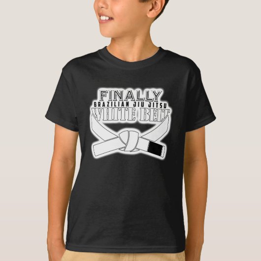 やっとBJJホワイトベルト!! Tシャツ (正面)