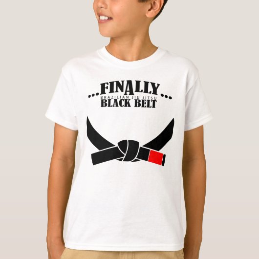 やっとBJJ黒帯！!! Tシャツ (正面)