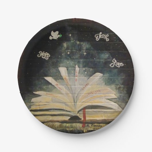 「やっストップて信じくれ」 紙プレート7" ペーパープレート (正面)