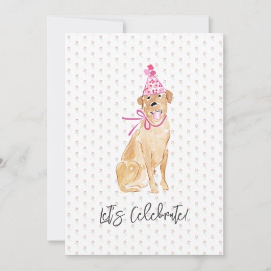 やっ祝て!ゴールデンラブラドールドッグハットバルーン (正面)