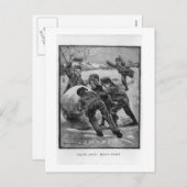 やっ遠くにて！ヴィンテージビクトリアンクリスマス シーズンポストカード (正面/裏面)