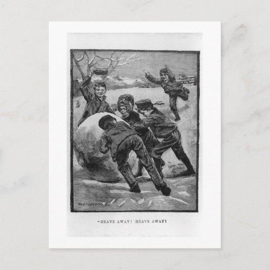 やっ遠くにて！ヴィンテージビクトリアンクリスマス シーズンポストカード (正面)