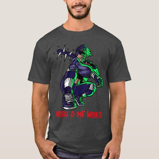 やつが何かしでかしてくれ Tシャツ (正面)