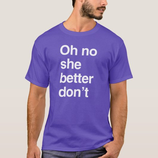 やばいぜ、やっちゃダメだって Tシャツ (正面)