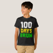 やばいぜ、学校100日目、100日目の学校生活、サンキュー Tシャツ (正面フル)