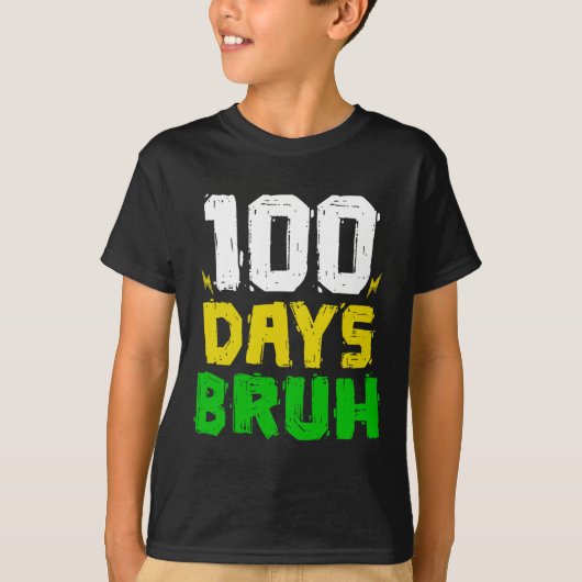 やばいぜ、学校100日目、100日目の学校生活、サンキュー Tシャツ (正面)