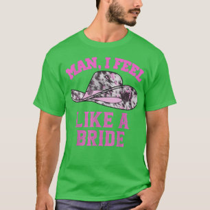 やばい、ウエディングドレスみたいなレトロなピンクのカウボーイハット Tシャツ