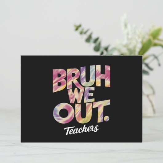 やばい、教師とおさらばだ！夏休み開始、タイダイ染めで遊ぼう 招待状 (スタンド正面)