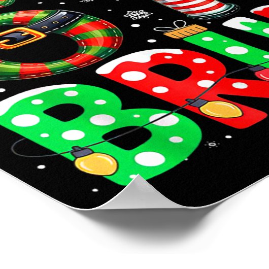 やばい 67 ６７ ６ ７ メモ クリスマス 面白い少年 少女 ポスター (角)