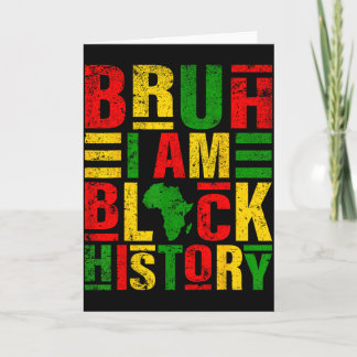 やべぇ俺は黒人の歴史なんだぜ、子供たち、男、女、黒人の歴史 カード