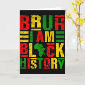 やべぇ俺は黒人の歴史なんだぜ、子供たち、男、女、黒人の歴史 カード (黄色い花)