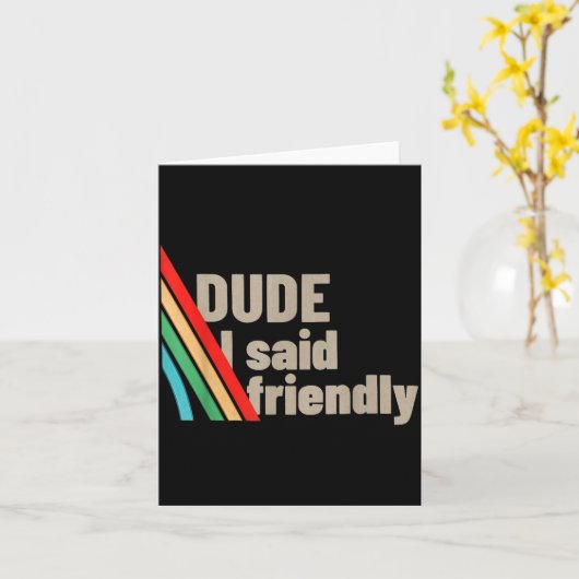 やべぇ、優しく言ったのに カード (黄色い花)